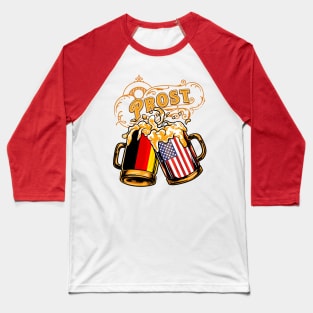 Oktoberfest Wiesn Prost Deutschland - USA Baseball T-Shirt